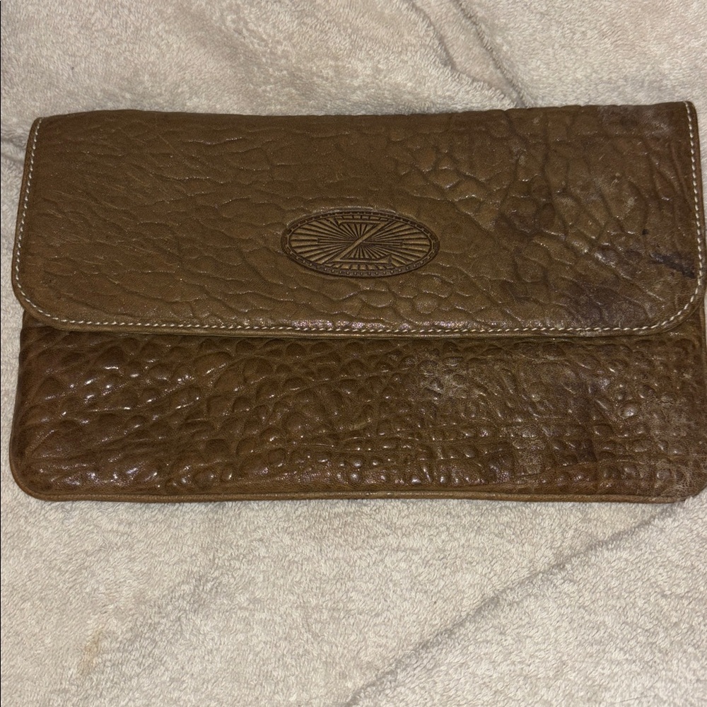 Zac Posen Leather Clutch NWOT